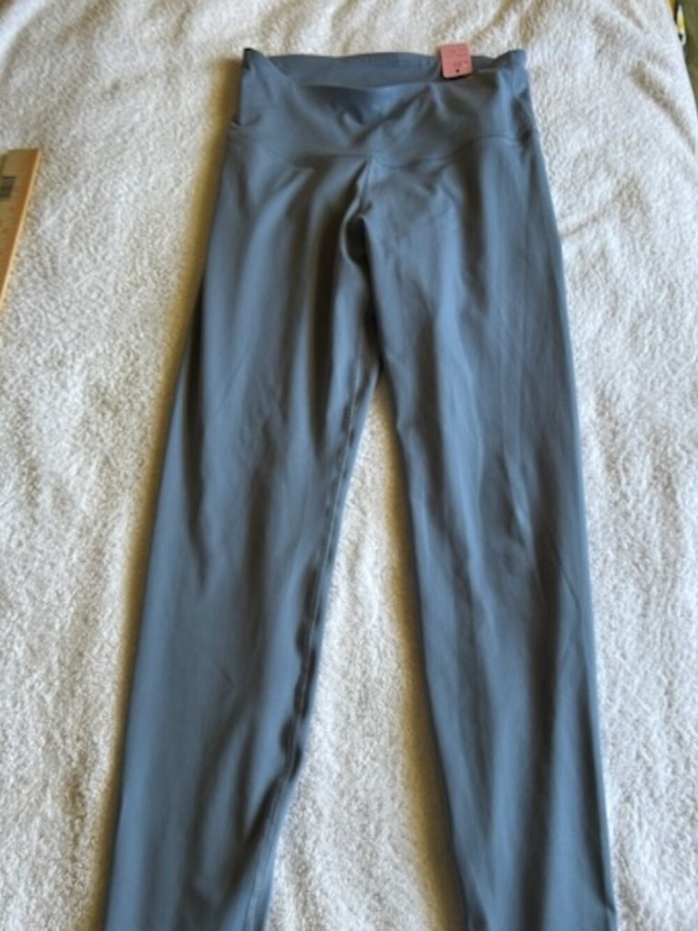Old Navy Active Powerpress Leggings Large Light Blue EPC
